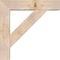 Ekena Millwork Traditional Block Smooth Bracket w/ Offset Brace, Douglas Fir, 7 1/2"W x 34"D x 34"H BKT0806X34X34TRA05SDF - alternate 2